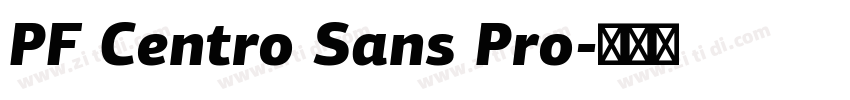 PF Centro Sans Pro字体转换